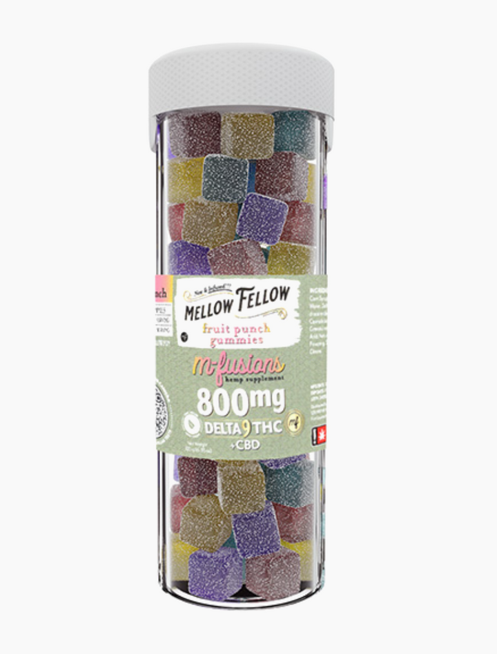 Mellow Fellow Delta-9 + CBD Fruit Punch Gummies 800MG