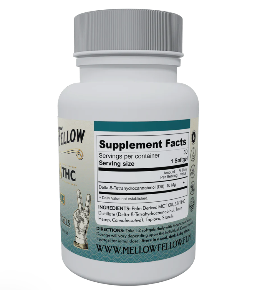 Delta 8 Capsules (10mg) 30ct