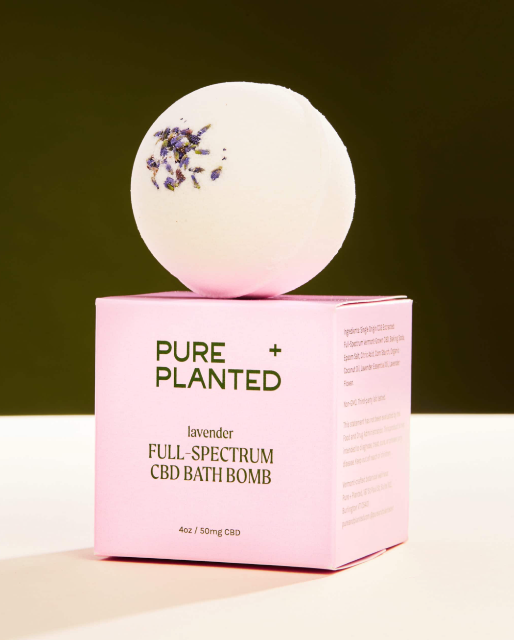 Pure + Planted Full-Spectrum CBD Bath Bomb