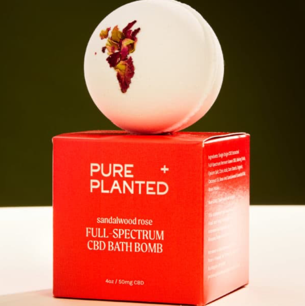 Pure + Planted Full-Spectrum CBD Bath Bomb