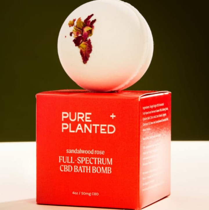 Pure + Planted Full-Spectrum CBD Bath Bomb