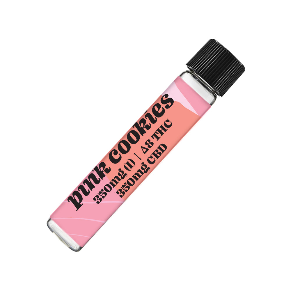 1:1 Ratio Cartridge - CBD to Delta 8 THC - PINK COOKIES STRAIN (Indica Hybrid)