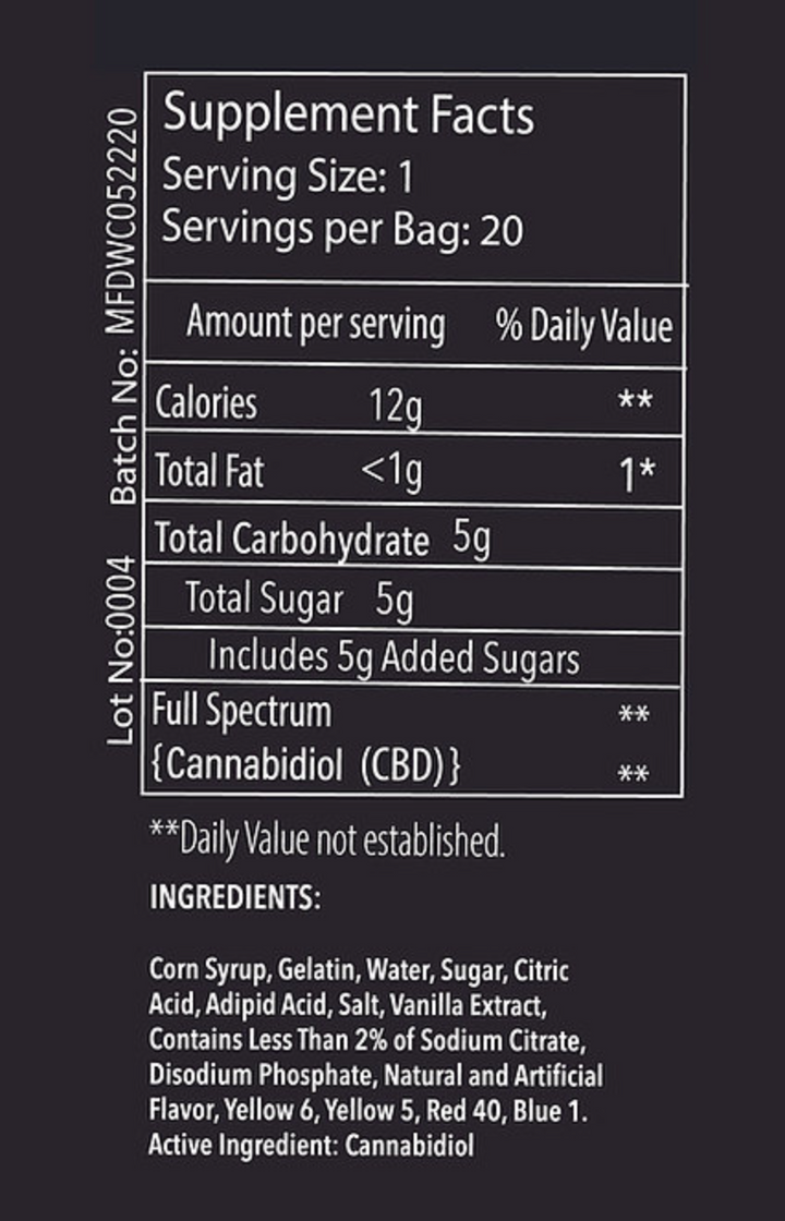 Moon Flower Full Spectrum CBD Gummies