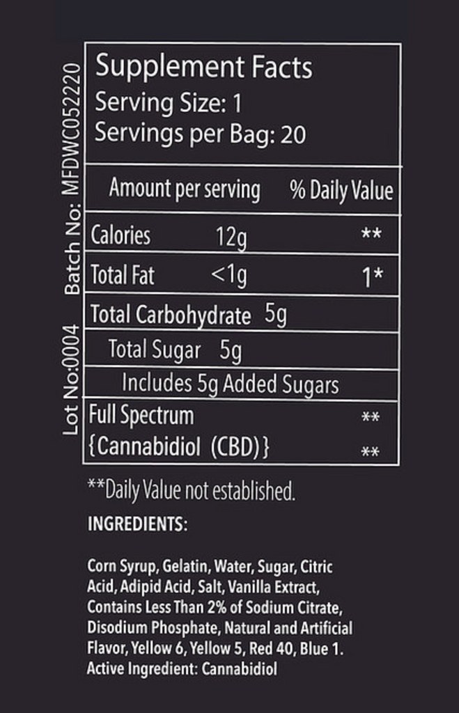 Moon Flower Full Spectrum CBD Gummies