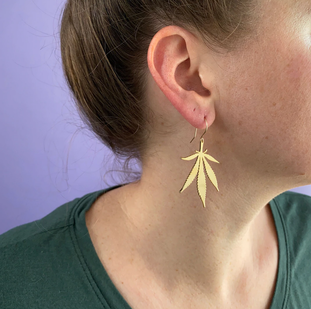 Sweet Leaf Silhouette Earrings