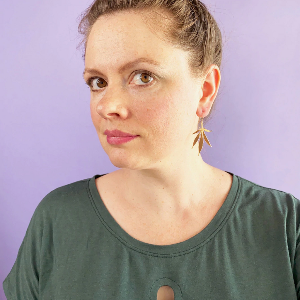 Sweet Leaf Silhouette Earrings