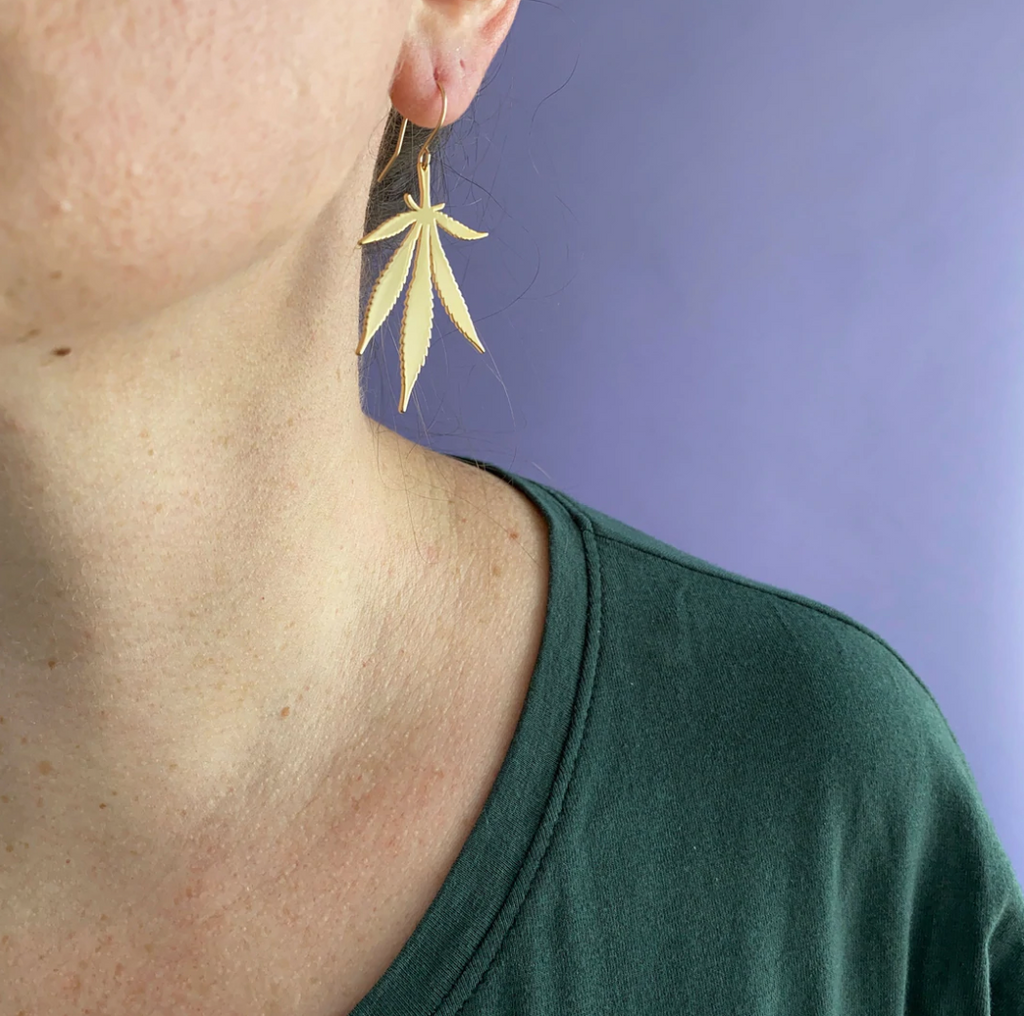 Sweet Leaf Silhouette Earrings