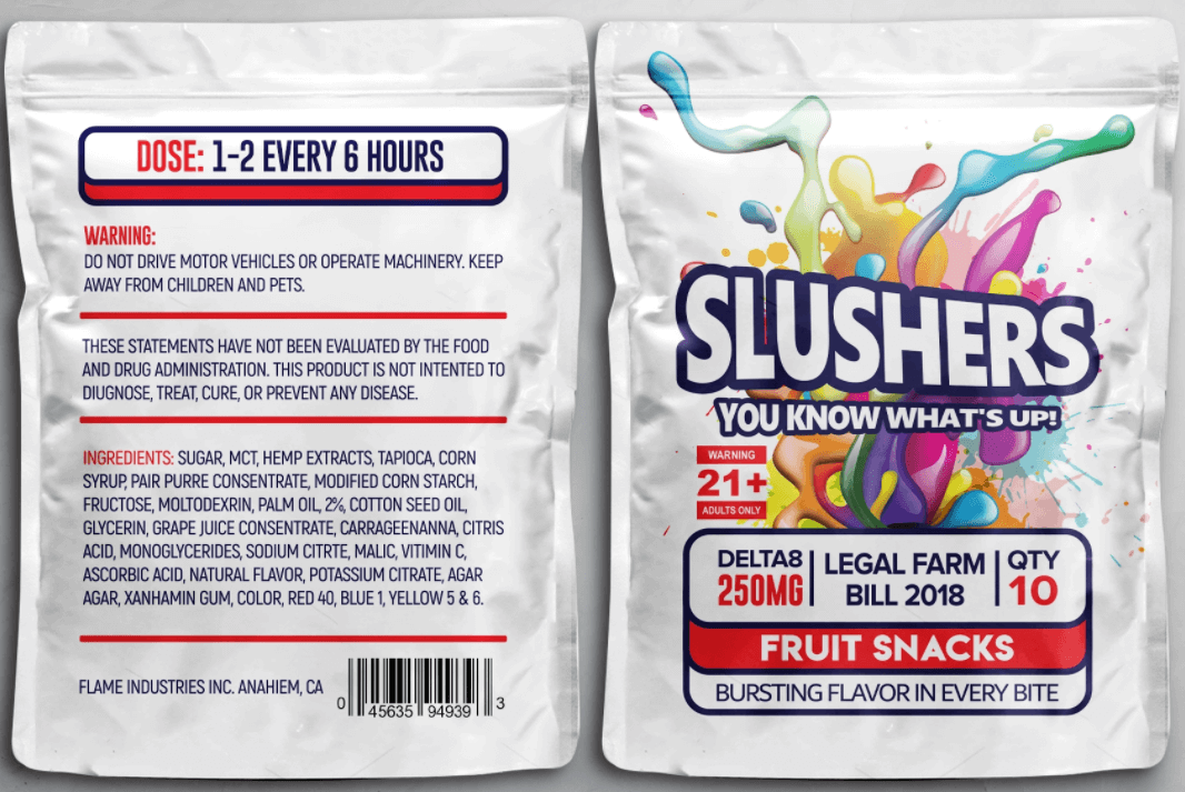 Delta 8 Slushers 250mg : INTOXICATING