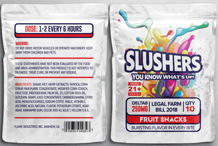 Delta 8 Slushers 250mg : INTOXICATING