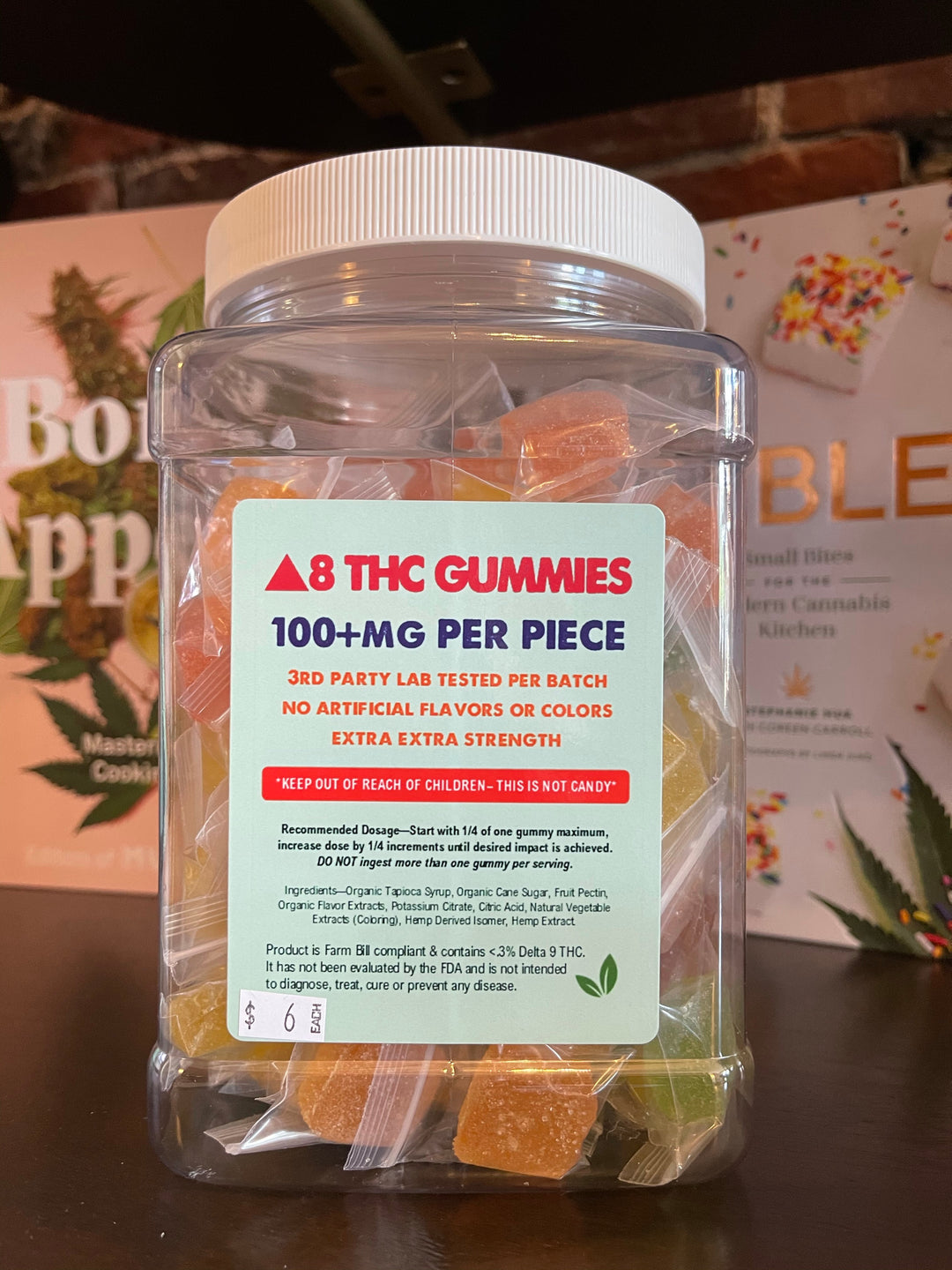 100mg Delta 8 THC Gummies Edibles Jar